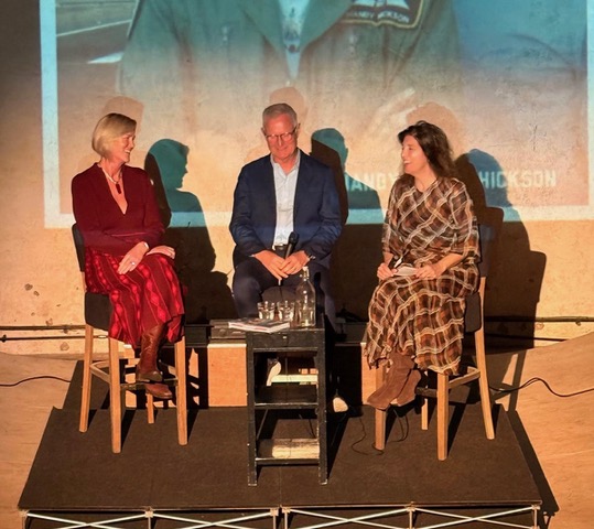 Alison Martin hosting Mandy and Craig Hickson's book launch